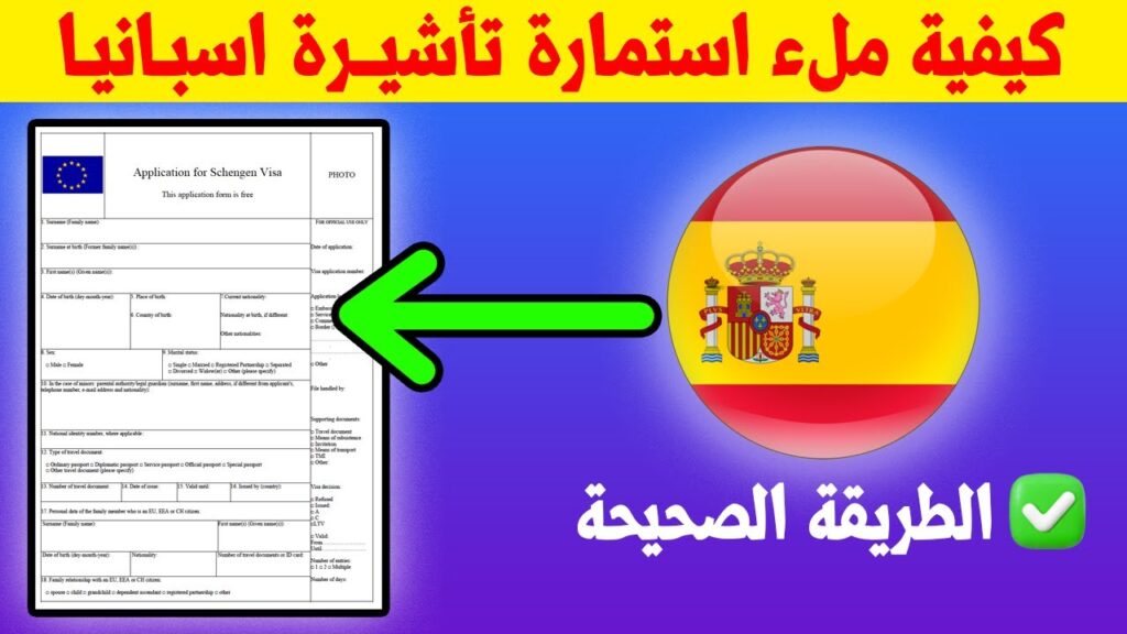 كيف تقدم طلب للحصول على فيزا شنغن اسبانيا 2025