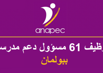 الأنابيك: مطلوب توظيف 61 مسؤول دعم مدرسي ببولمان