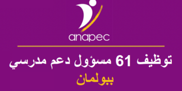 الأنابيك: مطلوب توظيف 61 مسؤول دعم مدرسي ببولمان