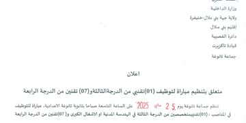 مباراة توظيف 8 مناصب بجماعة تانوغة إقليم بني ملال آخر أجل 19 ماي 2025