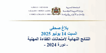 نتائج الامتحان المهني 2024 جميع الأسلاك والهيئات