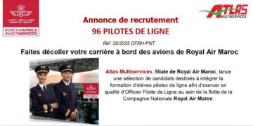 أطلس مولتي سيرفيس : مباراة توظيف 96 ربان طائرة