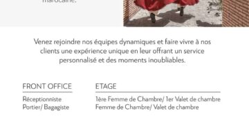 La Sultana Marrakech يوظف عدة مناصب