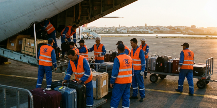 أنابيك: تشغيل 20 عامل لشحن وتفريغ أمتعة الطائرات بمدينة سلا