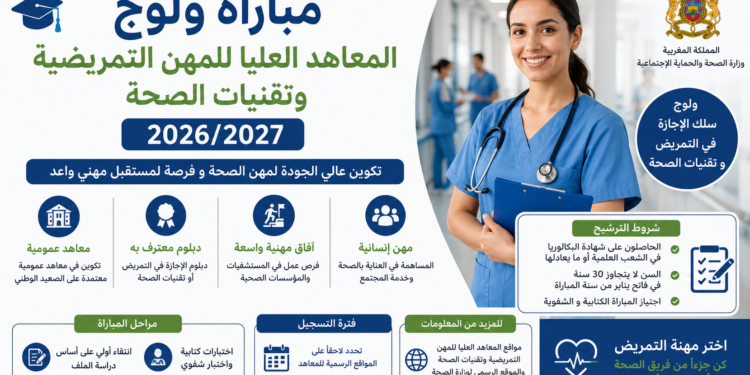 2027/2026 مباراة المعاهد العليا للمهن التمريضية وتقنيات الصحة