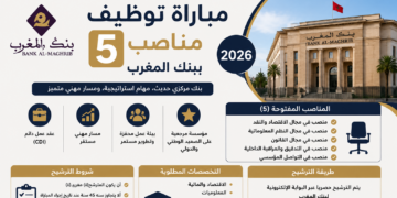 مباراة توظيف 5 مناصب ببنك المغرب 2026