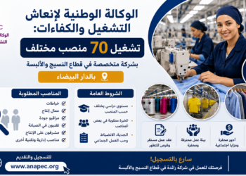شركة متخصصة في قطاع النسيج والألبسة