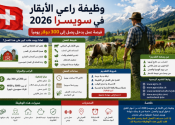 وظيفة راعي الأبقار في سويسرا 2026