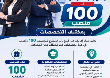 بنك إفريقيا يفتح باب التوظيف لـ100 منصب
