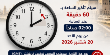 المغرب يعود إلى الساعة القانونية ابتداءً من 20 شتنبر 2026