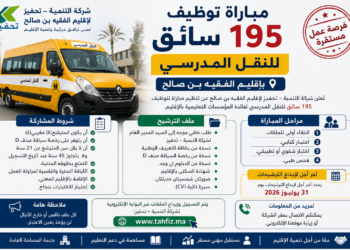 شركة التنمية – تحفيز لإقليم الفقيه بن صالح