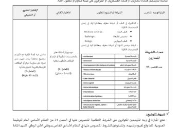 المديرية العامة للأمن الوطني: مباراة توظيف 97 عميد شرطة ممتاز. آخر أجل للتسجيل هو22 شتنبر وآخر أجل لإيداع الملفات هو 23 شتنبر 2026